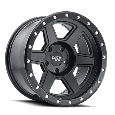 Authentic Dirty Life Compound 9315 20x9 / 6-139.7 BP / -12mm Offset / 106mm Hub Matte Black Wheel - 9315-2983MB12