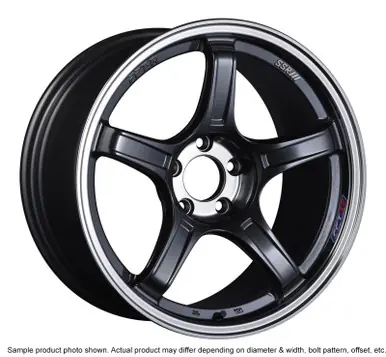 SSR GTX03 18x10.5 5x114.3 12mm Offset Black Graphite Wheel - XC18105+1205GGM Top Pick
