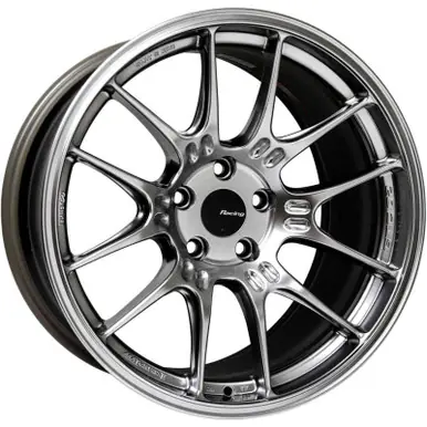 Clearance Enkei GTC02 18x10 5x112 35mm Offset 66.5mm Bore Hyper Silver Wheel - 534-810-4435HS