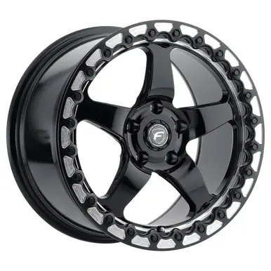 Forgestar D5 15x10 / 5x115 BP / ET22 / 6.4in BS Gloss Black Wheel - F001B0071P22 Save Now