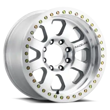 Raceline RT260M Avenger 17x9in / 5x127 BP / 0mm Offset / 83.82mm Bore - Machined Beadlock Wheel - RT260M-79050-00 Same Day Shipping