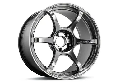 Advan RG-4 18x8.5 +37 5-114.3 Racing Hyper Black & Ring Wheel - YA48H37EHBR In Demand