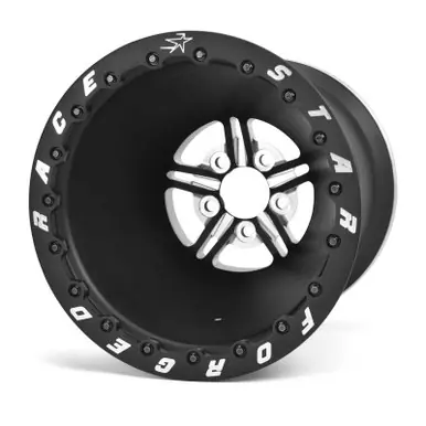 Best Seller Race Star 63 Pro Forged 15x10 DBL Sportsman 5x4.75 BC / 3.00in. BS Wheel - Black Anodized/Machined - 63-510473021B
