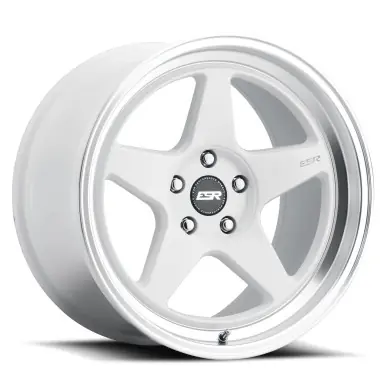 ESR Wheels CR5 18x8.5 / 5x110 BP (Custom Drill) +30 Gloss White Reduced Price