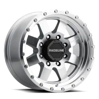 Authentic Raceline 935MC Defender 17x9in / 5x127 BP / -12mm Offset / 83.82mm Bore - Machined Wheel - 935MC-79050-12
