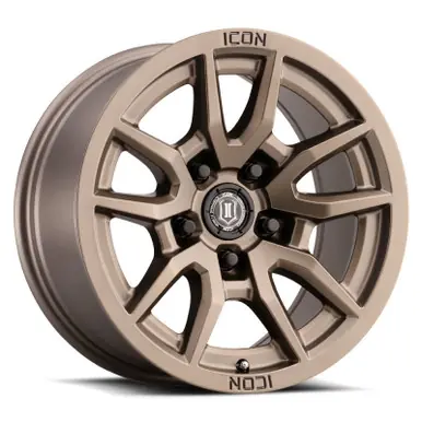 ICON Vector 5 17x8.5 5x5 -6mm Offset 4.5in BS 71.5mm Bore Bronze Wheel - 2617857345BR Trusted Brand