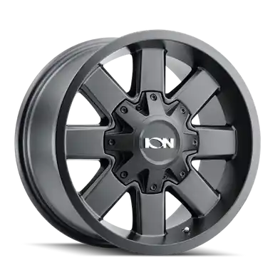ION 141 17x9 / 8x165.1 BP / 18mm Offset / 125.2mm Hub Satin Black Wheel - 141-7981B18 Holiday Sale