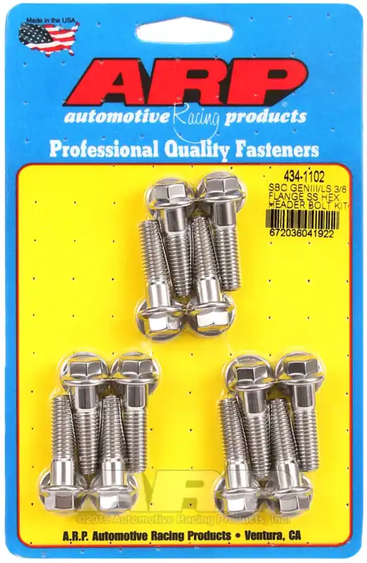ARP Header Stud Kit SS 6pt SBC/GenIII 3/8 Flange Trending