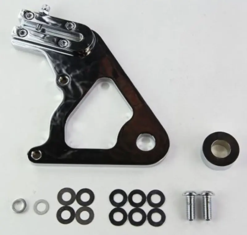 Wilwood Caliper Mounting Kit Chrome w/Bracket GP310 1984-99 Softail Fast Shipping