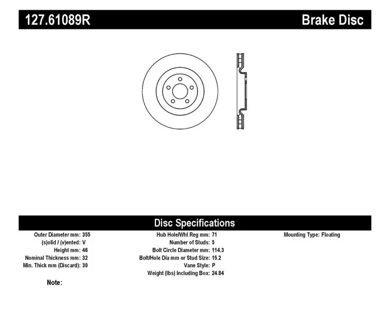 StopTech Slotted & Drilled Sport Brake Rotor Luxury